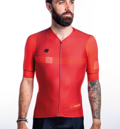 Maillot ciclista SPECTRA RED delante