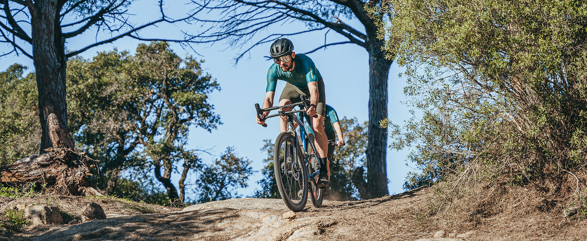 Maillot ciclista manga corta verde