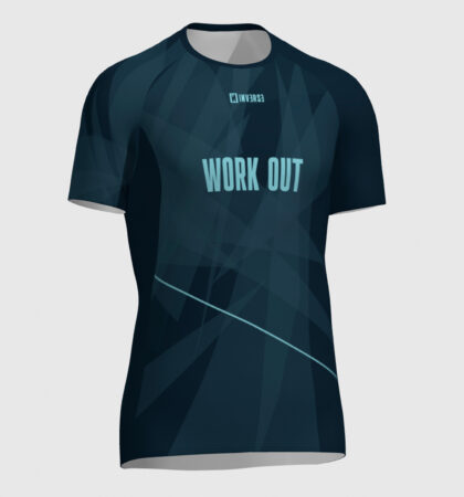 Short sleeve fitness top WORK OUT