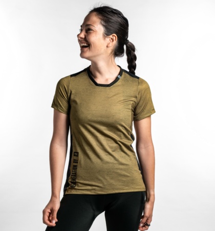 camiseta mujer enduro inverse sidney ocre