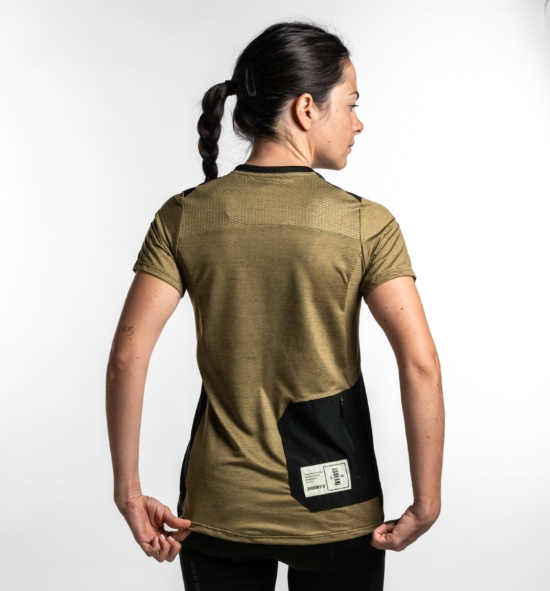 camiseta mujer gravel inverse sidney ocre