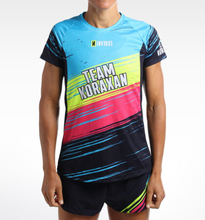 Camiseta running manga corta TEAM KORAXAN