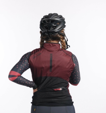 CHALECO CICLISTA MUJER REVERSIBLE CORTAVIENTOS