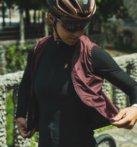 chaleco ciclismo reversible mujer