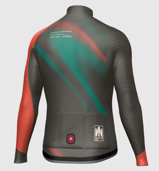 Custom cycling jacket with safety light