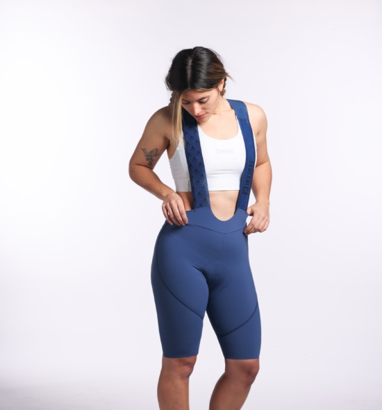 Culotte ciclista mujer azul indigo