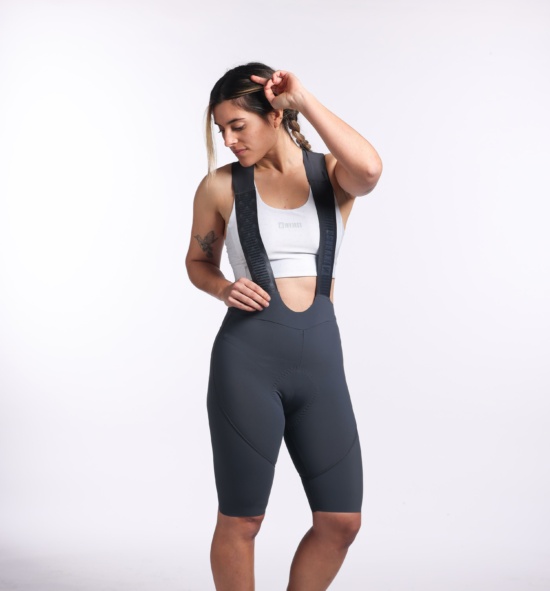 Culotte ciclismo mujer gris
