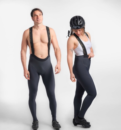 Cycling bib tights PURE GREX ANTRACITA