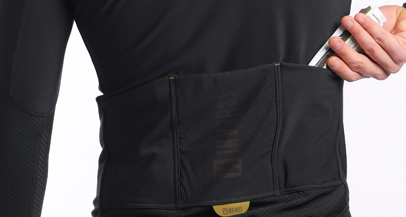 Maillot Cycliste Homme Miloto – Taille L – Noir/Jaune/Vert – Poches Zippées (Neuf)