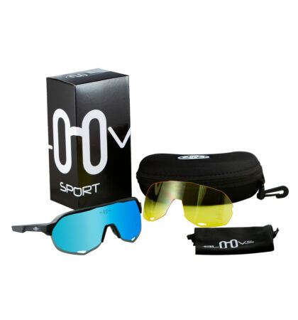 Gafas ciclistas MORTIROLO MATTE BLACK BLUE