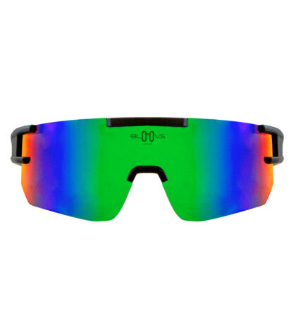 Très Grand SPORTS Enveloppant Cyclisme Course Soleil Lunettes Fluo Vert  Cadre