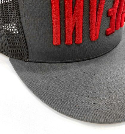 Casquette trucker RUSHER gris INVERSE