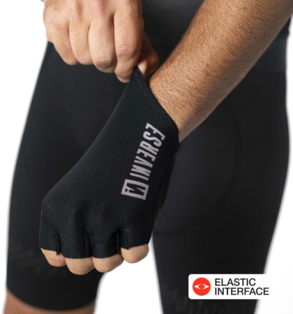 Guante ciclismo negro gris inverse elastic