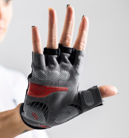 Custom cycling gloves with velcro