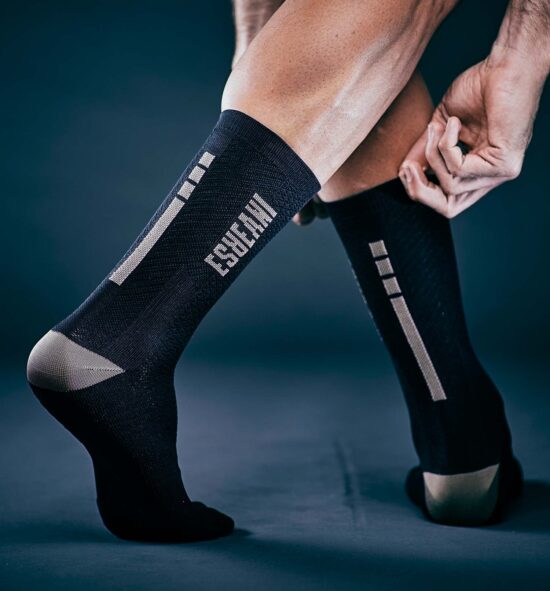 chaussettes noir cyclisme inverse