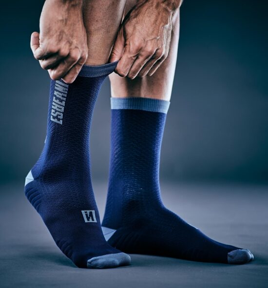 calcetines ciclismo inverse azul