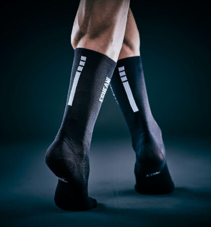 CALCETIN CICLISMO NEGRO INVERSE