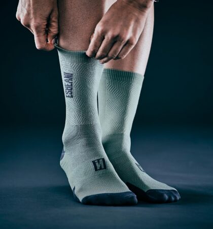 CALCETIN CICLISMO VERDE INVERSE