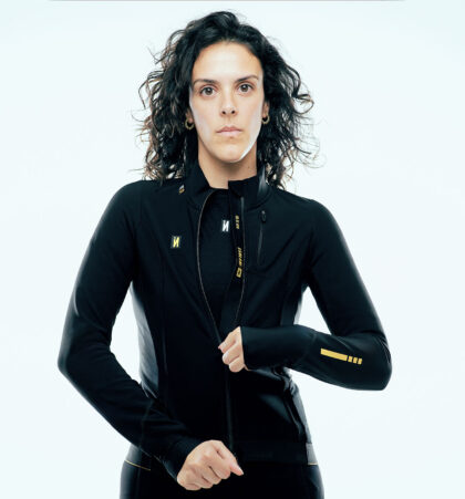 chaqueta ciclismo negra mujer