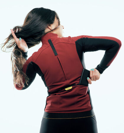veste cyclisme femme inverse rouge