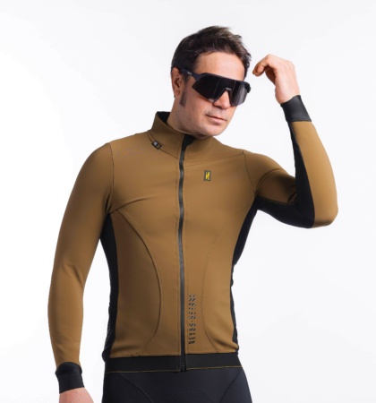 Chaqueta ciclista marrón Inverse