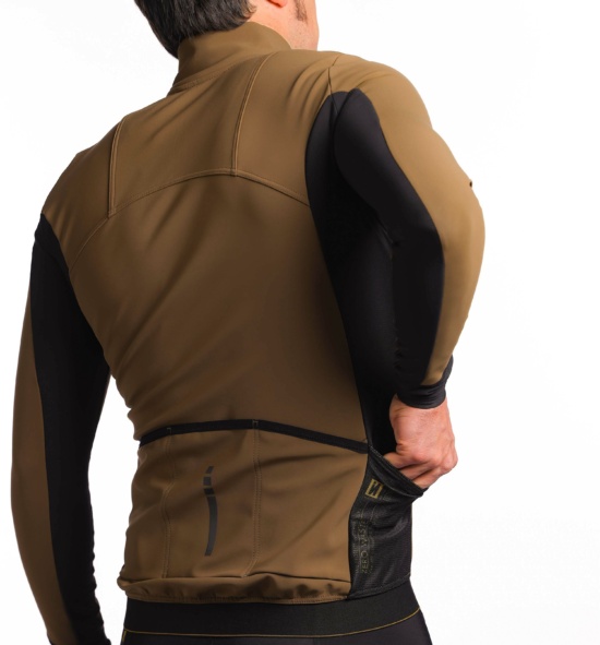 Chaqueta ciclista marrón Inverse