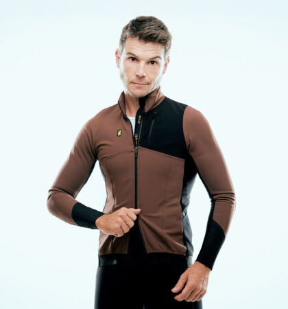 chaqueta ciclismo inverse marron