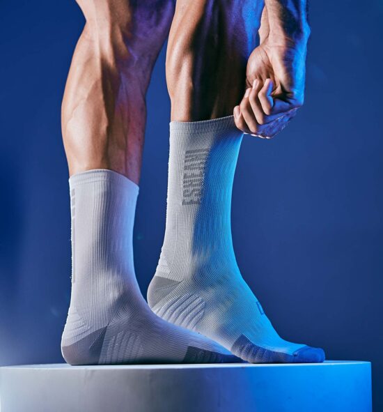 calcetines ciclismo grises inverse