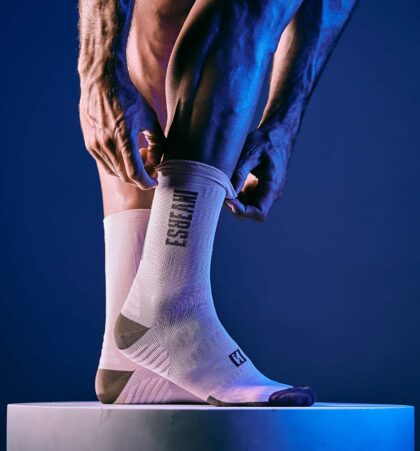 calcetines ciclismo rosa inverse