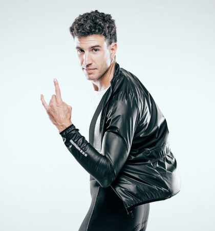 Impermeable ciclismo negro inverse