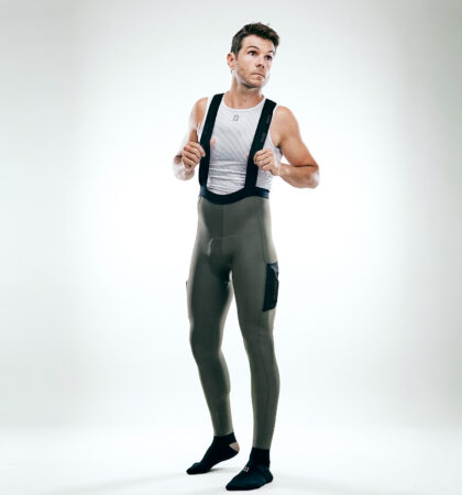 Cargo bib tights OUTTER ALASKA KAKI (MALE)