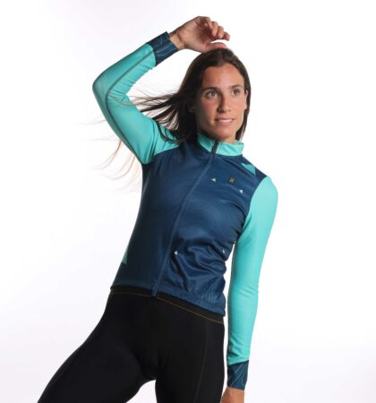 Maillot ciclismo manga larga SLIM LATITUDE (MUJER)