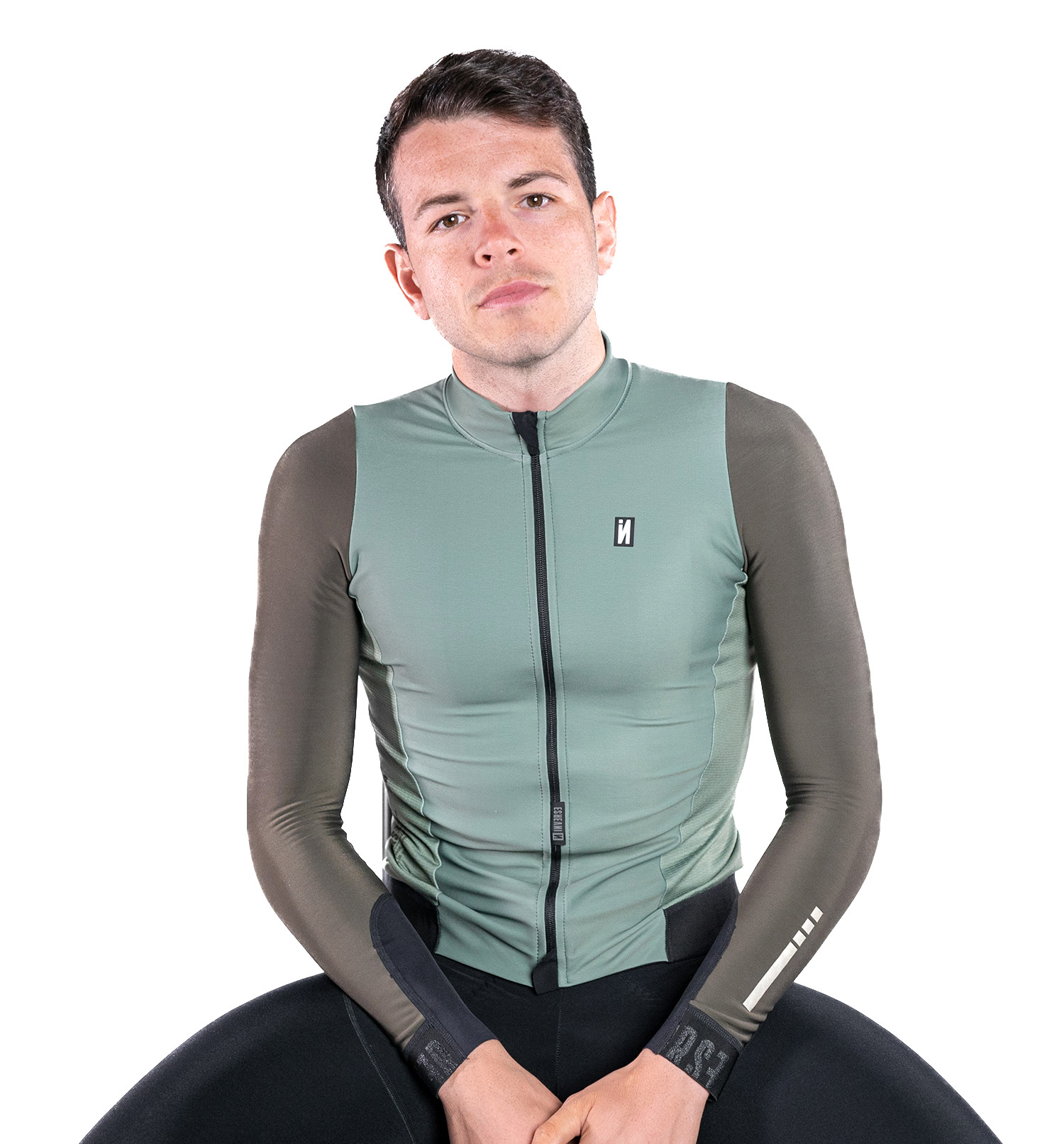 SPORTECH Maillot Cyclisme Homme Noir/Rouge Zippé (INT XL