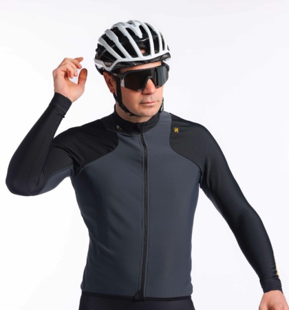 Long sleeve cycling jersey PURE GRAVITY ANTRACITA (MALE)