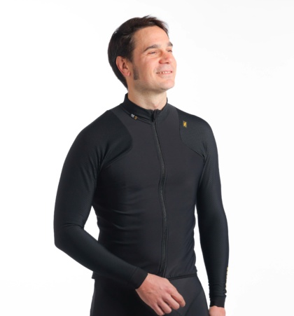 Long sleeve cycling jersey PURE GRAVITY BLACK (MALE)