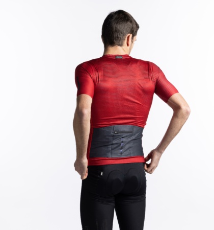 Maillot ciclista manga corta rojo