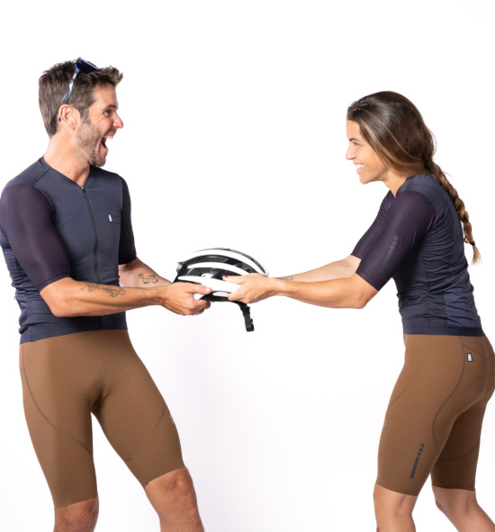 Short sleeve cycling jersey INTI PURPLE
