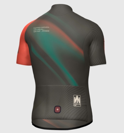Custom cycling jersey with safety light