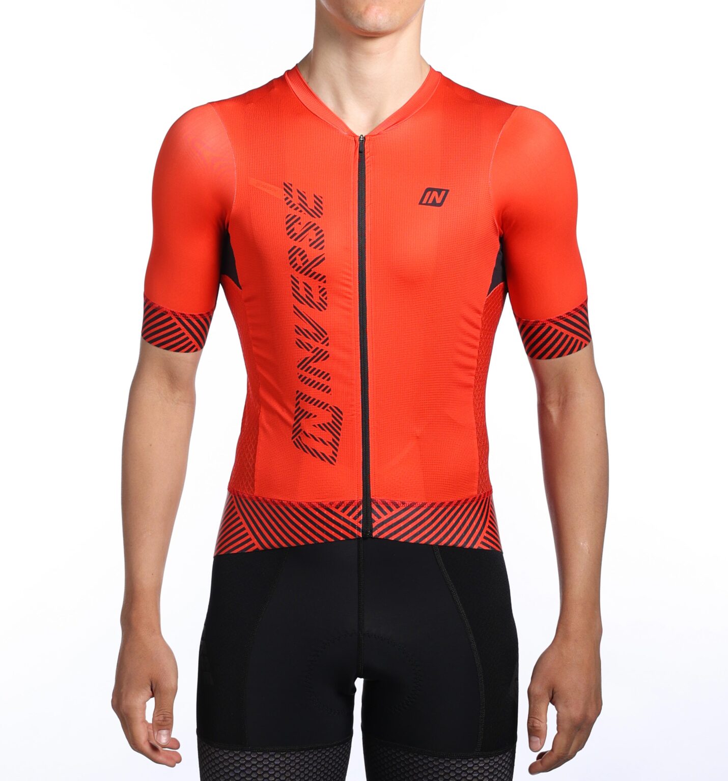 Ensemble de Vêtement Cycliste Homme Rouge - Maillot Manches Courtes + Cuissard à Vélo GEL