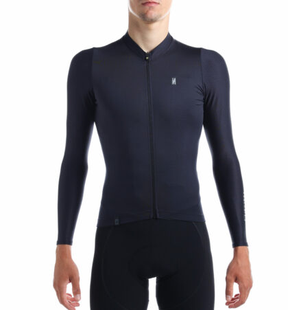 Mid-season cycling jersey ATOMA BLACK (UNISEX)