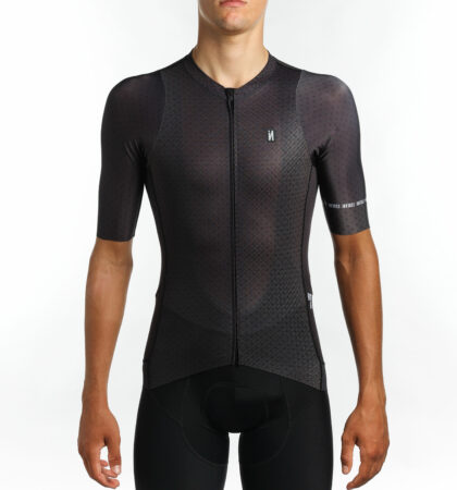 Maillot cyclisme manche courte FERA BLACK UNISEX