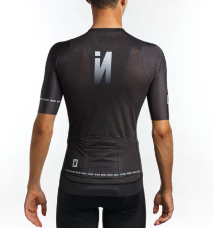 Short sleeve cycling jersey FERA BLACK UNISEX