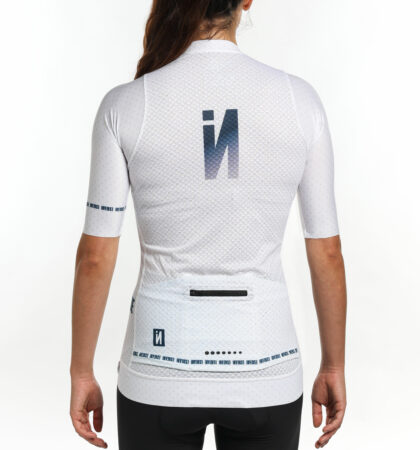 Short sleeve cycling jersey FERA WHITE UNISEX