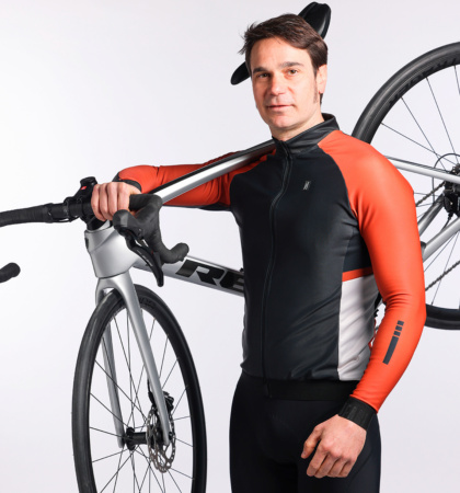 Long sleeve cycling jersey SCUBA SLATE (MALE)
