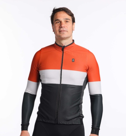 Long sleeve cycling jersey SUBLIM SLIM SLATE (MALE)