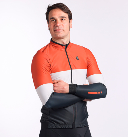Long sleeve cycling jersey SLIM SLATE (MALE)