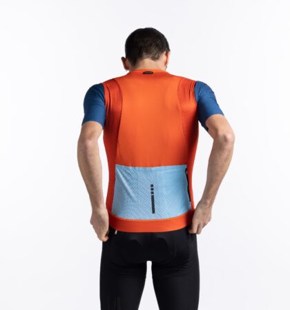 Maillot ciclista manga corta naranja