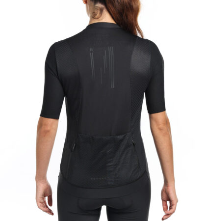 Summer cycling jersey SATY BLACK (UNISEX)